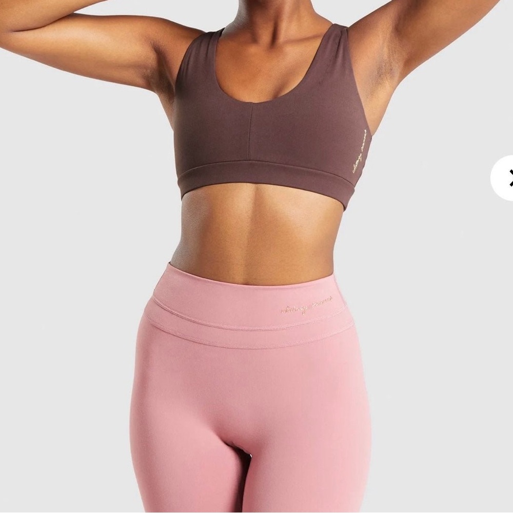 Whitney Simmons cherry chocolate sports bra